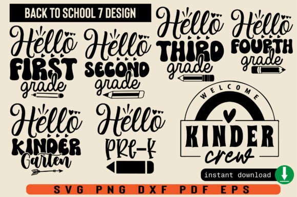 Back to School Bundle 7 Design Files