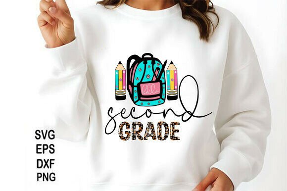 Back to School, Hello Second Grade PNG: A Versatile Digital Design for Creative Projects