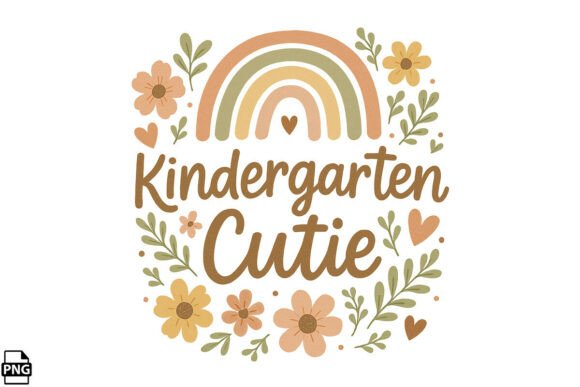 Back to School Kindergarten Cutie PNG: A Stylish and Versatile Design for Every Occasion