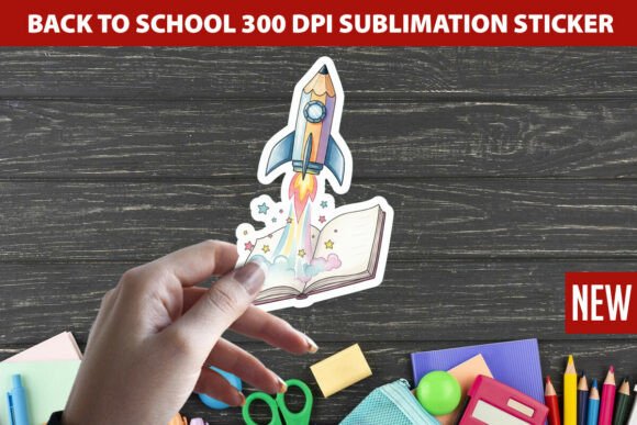 Back to School Sticker Design Ideas