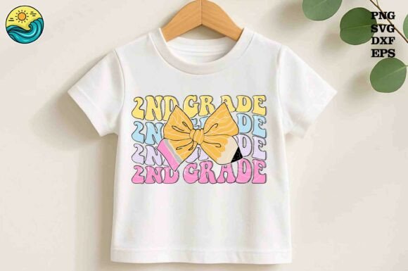 Back to School with Style: Celebrate the First Day of 2nd Grade with a Pencil Bow SVG Design