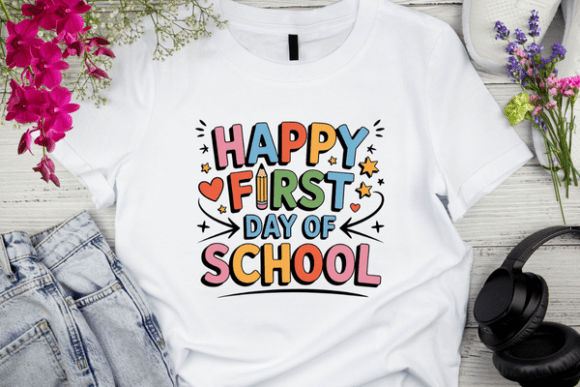 Cute Back to School T-Shirt Design: A Versatile Asset for Creative Projects