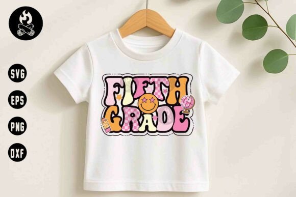 Fifth Grade SVG Cute Retro Back To School