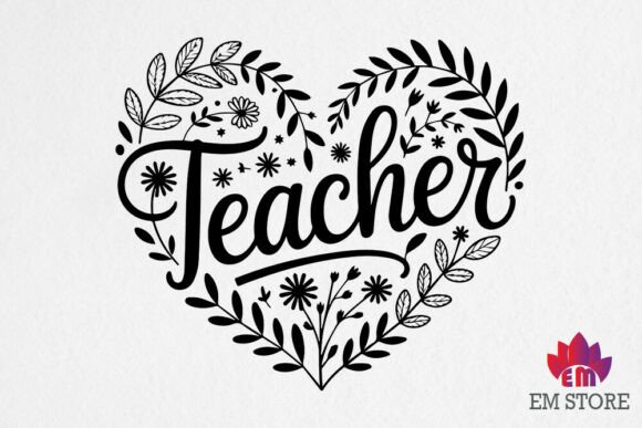 Floral Teacher Svg Back to School SVG Design