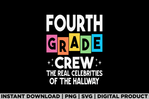 Fourth Grade Crew Back to School Kid Design