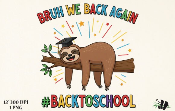 Funny Sloth Back to School PNG: A Versatile Digital Asset for Creative Projects
