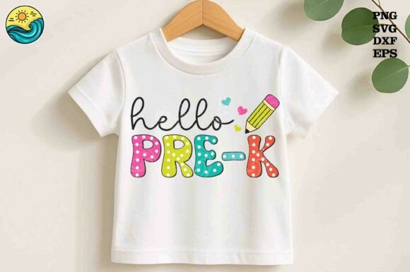 Hello Pre-K SVG Back to School