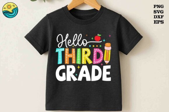 Hello Third Grade SVG Back to School: A Bright and Functional Design for Educators and Parents