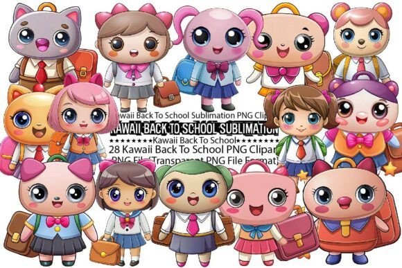 Kawaii Back to School Sublimation Bundle: A Creative Resource for Designers and Educators