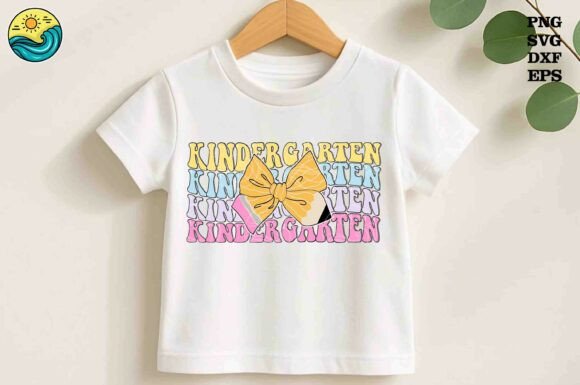 Kindergarten Pencil Bow SVG for Back to School