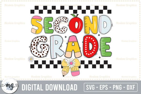 Second Grade Back to School SVG Design