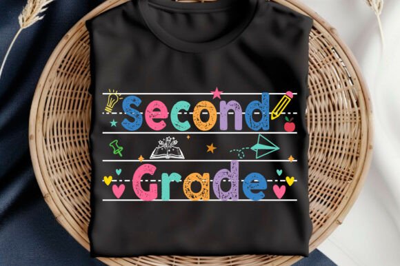Second Grade PNG, Preppy Back to School: A Versatile Digital Asset for Creative Projects