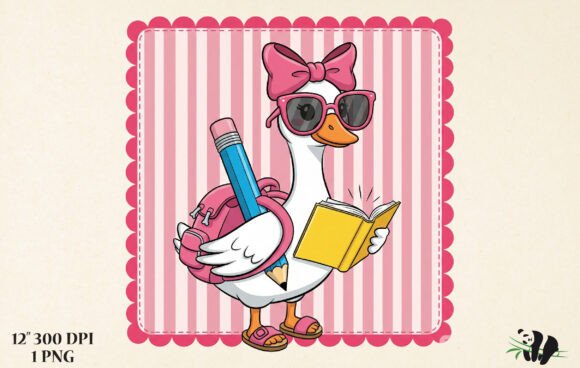 Silly Goose Back to School Teacher Girl