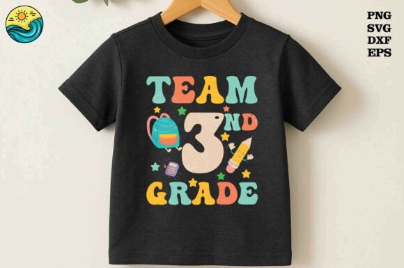 Team 3rd Grade SVG PNG Back to School